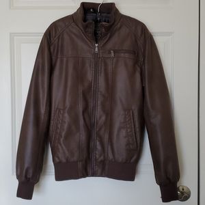 Cedarwood State Faux Leather Jacket Size Small